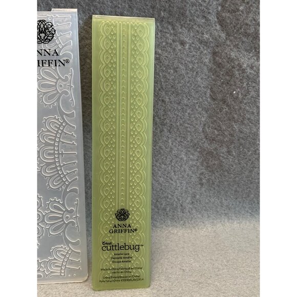 Anna Griffin Amelie Lace Embossing Folder w/ Border Cricut Cuttlebug Crafting To - Picture 2 of 7